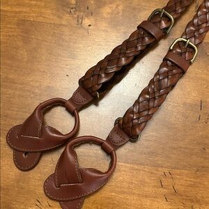 Coach Braided Leather Straps, Never worn